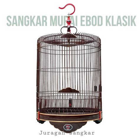 Jual Sangkar Kandang Murai Ebod Bambu Klasik Coklat Hitam No Diameter