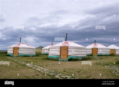 Traditional Village, Elsen, Mongolia Stock Photo - Alamy