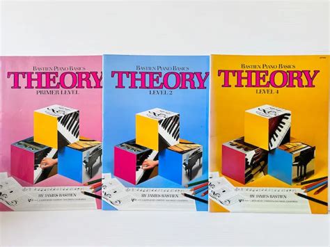 3 X Bastien Piano Basics Theory Primer Level Level 2 And 4 As New Free