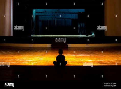 Empty Theater Stage Stock Photo Alamy