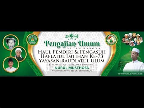 Jam Full Album Sholawat Nurul Musthofa Live In Widoropayung Youtube