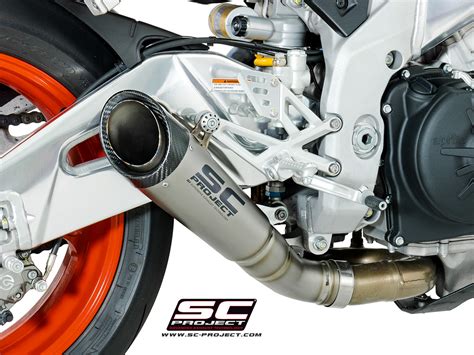 SC Project S1 Titanium Low Position Einddemper Zonder E Keur Aprilia