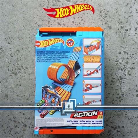 Promo Hot Wheels Track Builder Race Crate Roll Out Raceway Hotwheels Jalur Diskon Di