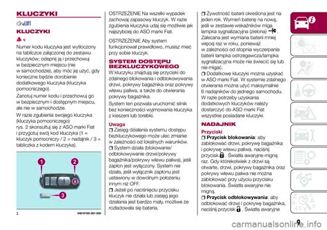 Wska Nik Fiat Spider Instrukcja Obs Ugi In Polish Pages