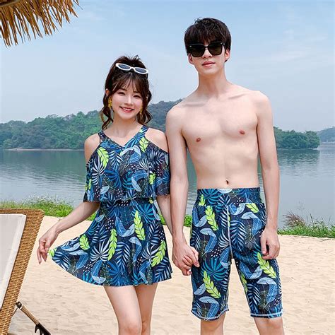 Couple Swimsuit Hot Spring Swimsuit Sexy Bikini Seaside Beach Covering Flesh Style Vacation