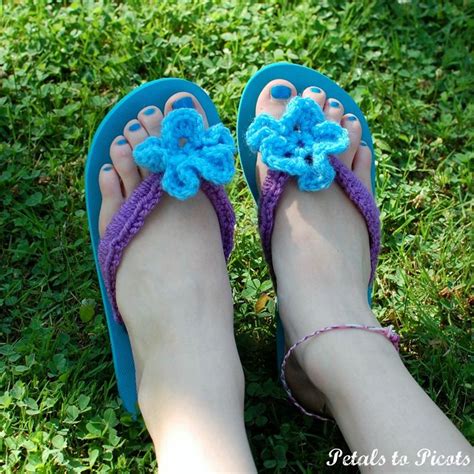 DIY Crochet Flip Flop Makeover