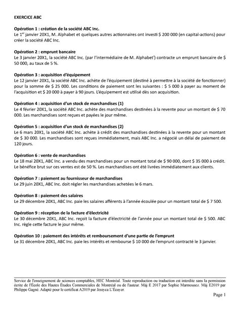 S02 Exercice ABC Énoncé et canevas exercice de l annee 2021 2022