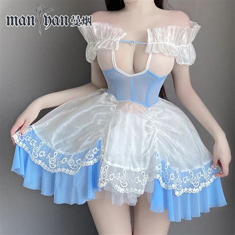 Sexy Lingerie Anime Maid Cosplay Costumes Princess Stage Outfit Club Party Dress EBay