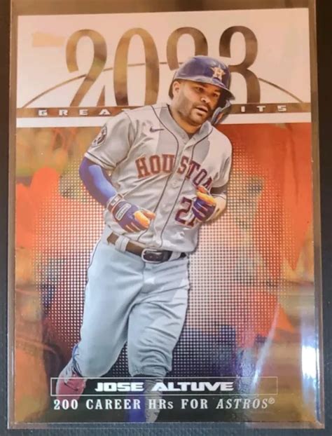 Jose Altuve Greatest Hits Topps Gh Houston Astros Eur