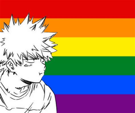 🦸boku No Hero Academia Lgbtqia Icons Foto Para Perfil Bakugou Katsuki Lgbt Pride Flag By