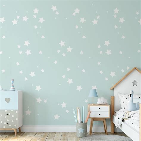 Papel de parede para quarto de bebê infantil Estrelas