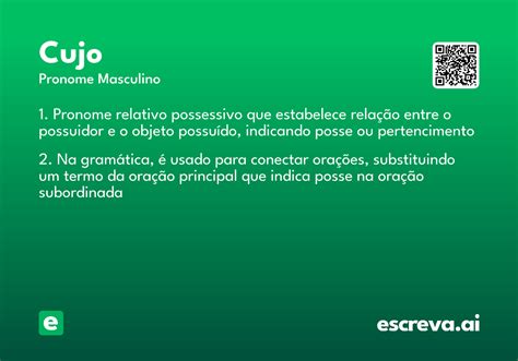 Significado Da Palavra Cujo - Cujo - Significado e Sinônimo - escreva.ai