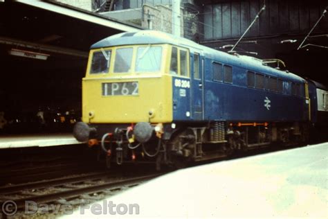 Dave Felton Electric Locos 2829 Class 86 No 86204 At Preston In July 1974 Preston Station