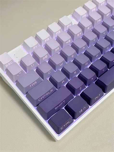 Purple Mechanical Keyboard For Stylish Home Office Setup