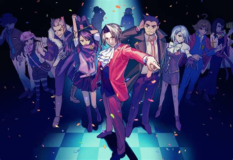 Miles Edgeworth Franziska Von Karma Dick Gumshoe Ema Skye Kay