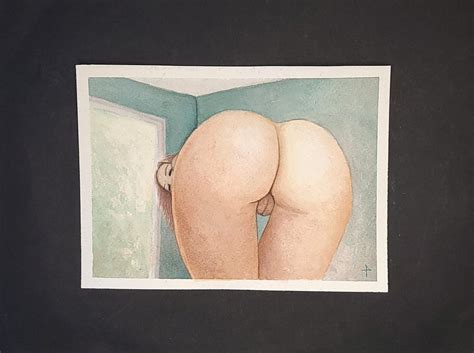 Nude Erotic 5x7 Art Vulva Watercolor Yoni Art Vagina Painting Pussy Illustration Etsy