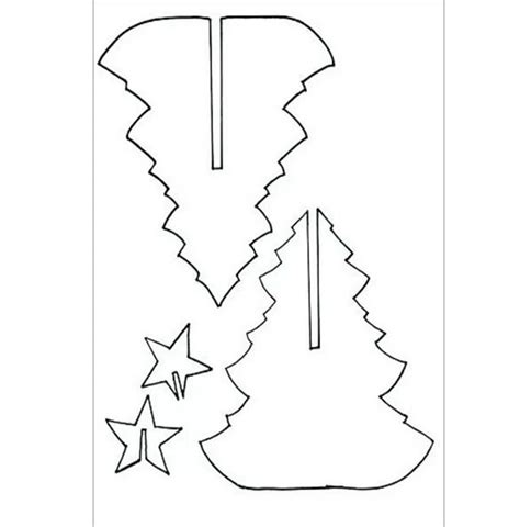 Трафареты новогодняя елочка из бумаги 30 фото