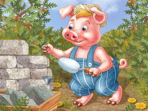 Картинки к сказке три поросенка для детей цветные по отдельности - Фото ...