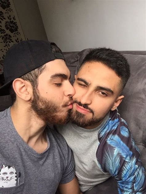 Two Adorable Bearded Guys In Love Long May They Be Happy More Hot Men Adamb Man In