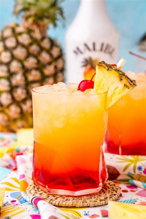 Malibu Sunset Drink Recipe Sugar And Soul