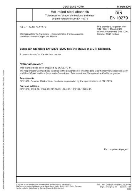 DIN EN 10279