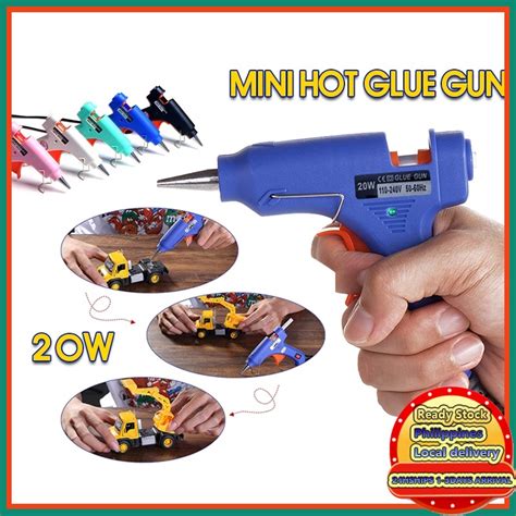 W Hot Melt Glue Gun Electric Heating Melt Glue Gun Portable Diy Handicraft Tools With Holder