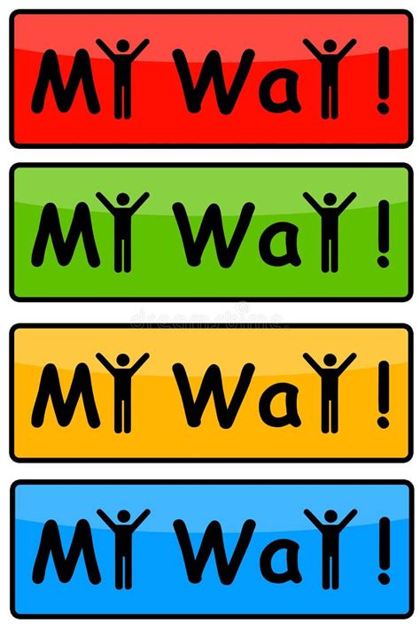 My Way Stock Illustrations 1036 My Way Stock Illustrations Vectors