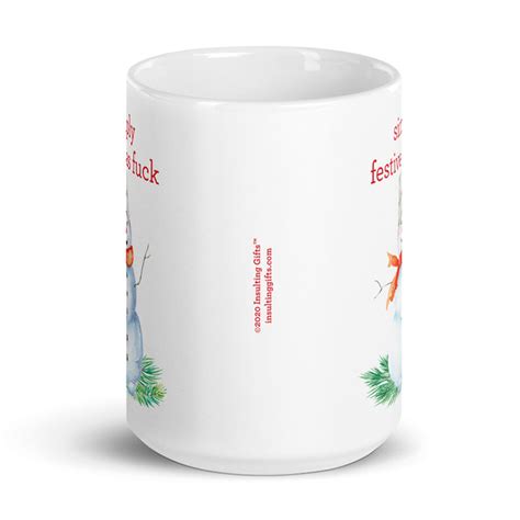 Simply Festive As Fuck Large Designer Mug From Insulting Gifts