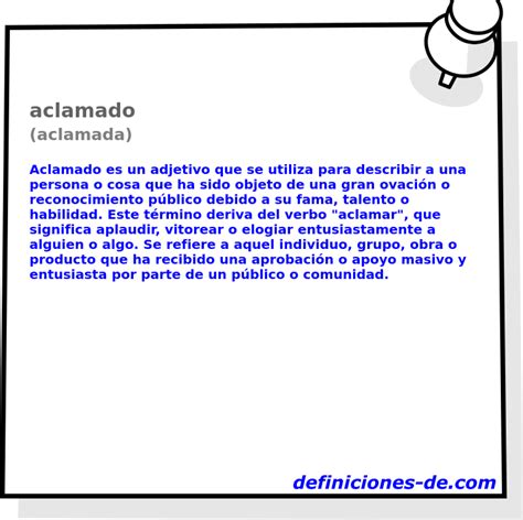 O Que Significa Aclamada
