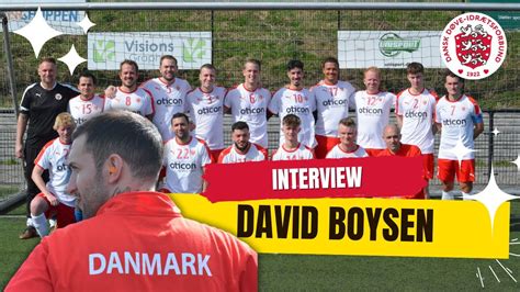 Fodbold Interview med David Boysen efter debut på døvelandsholdet