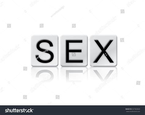 Word Sex Written Tile Letters Isolated Stock Illustration 527363020