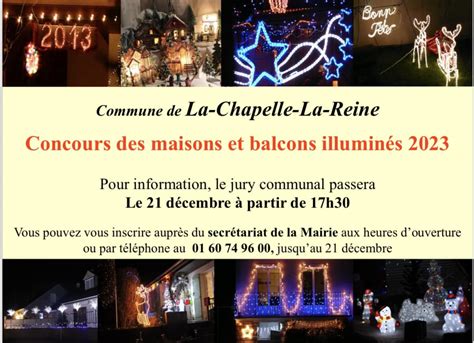 Concours maisons illuminées La Chapelle la Reine