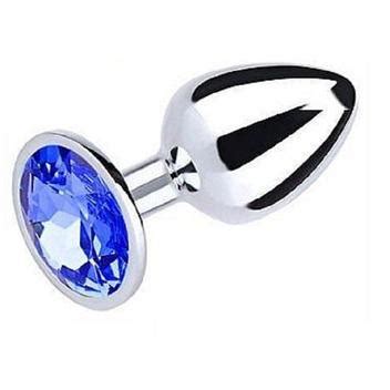 Plug Anal Tamanho M Estimulador Aço Inox Joia Sex shop Gtoys