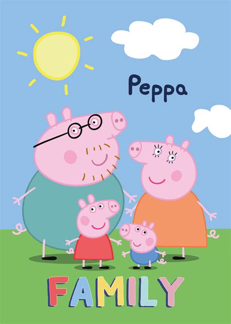 Peppa Pig Family Fleece Blanket 100x140cm - Javoli Disney Online Store