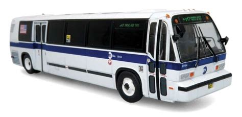 Iconic Replicas 1987 1994 Tmc Rts Transit Bus Assembled New York Mta Version 3 White