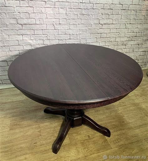Круглый раздвижной стол из массива ясеня в интернет-магазине Ярмарка ...