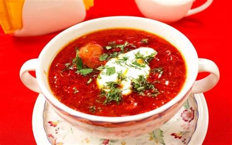 Приготовление борща