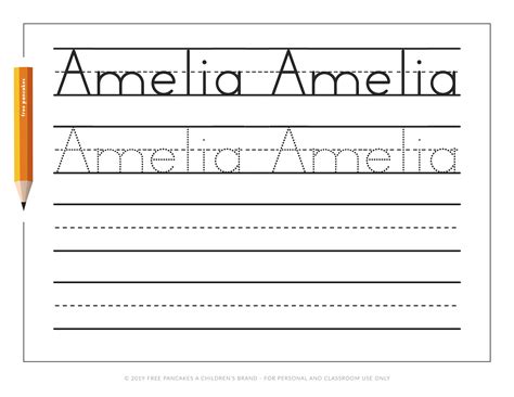 Free Printable Name Tracing Worksheet | Fun and Educational Activities