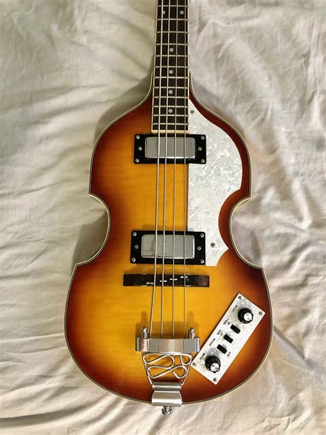 Rogue Vb100 Violin Bass Guitar 2010s Vintage Sunburst Reverb