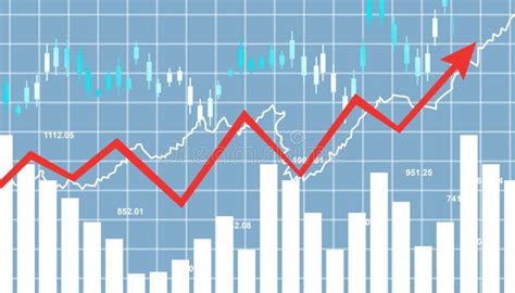 Financial Stock Market Graph Stock Illustration - Illustration of graph ...