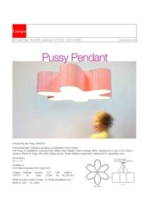 LED Handmade Pendant Lamp GIANT LOTUS PUSSY PENDANT By Lampa