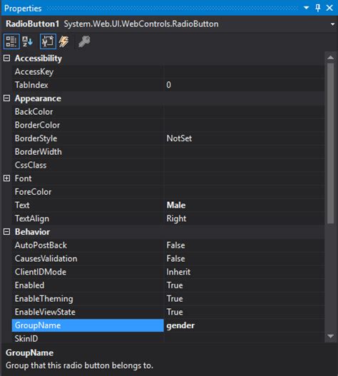 Asp Mvc Radio Button Create Radio Buttons In Asp Net Mvc