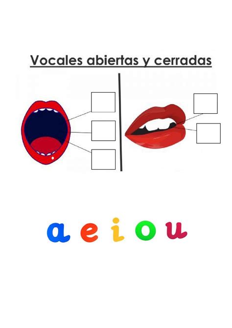 Vocales Abiertas Y Cerradas Worksheet Actividades De Alfabetizaci N