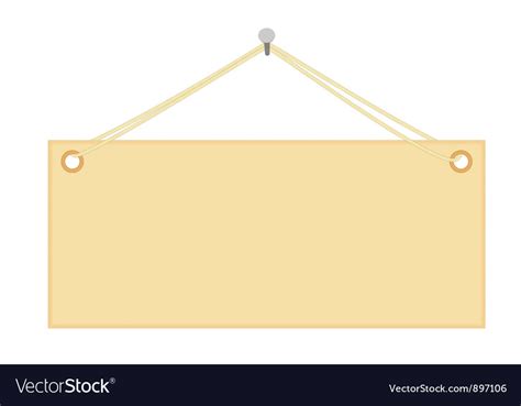Blank Notice Board Royalty Free Vector Image Vectorstock