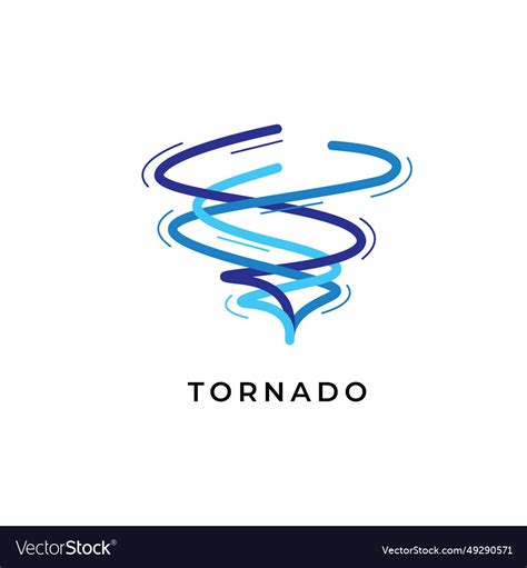 Twister Logo Design Royalty Free Vector Image Vectorstock