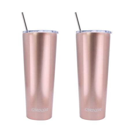 Ezprogear Oz Pack Stainless Steel Slim Skinny Tumbler Double Wall