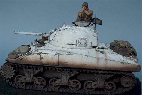 M4 Sherman The Classic Us Medium Tank In Winter Camouflage