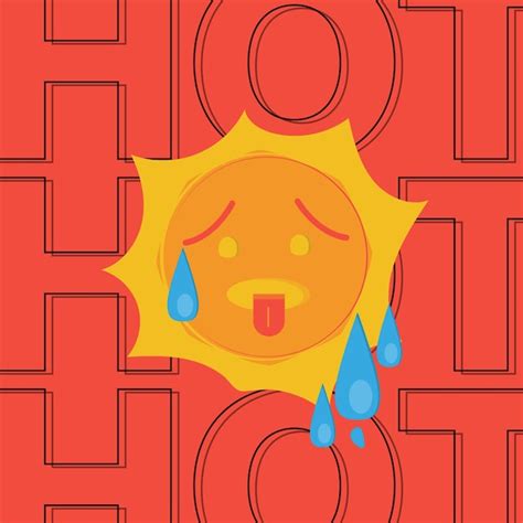 Premium Vector Sun Hot Summer Heat