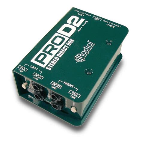 Radial Pro D2 Stereo Passive DI Box - DI Boxes - Microphones - Studiospares