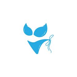 Bikini Logos Template Swimsuit Logo Design Vector Image